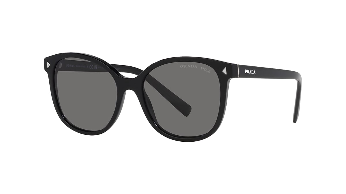Prada PR 22ZSF M (55 - 16) with Grey lenses and Black frame