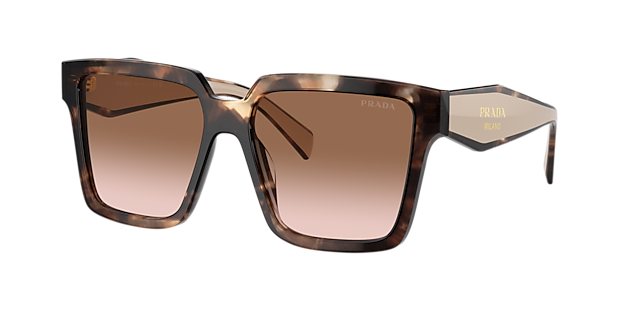 Prada PR 24ZS 56 Brown Gradient & Caramel Tortoise Sunglasses