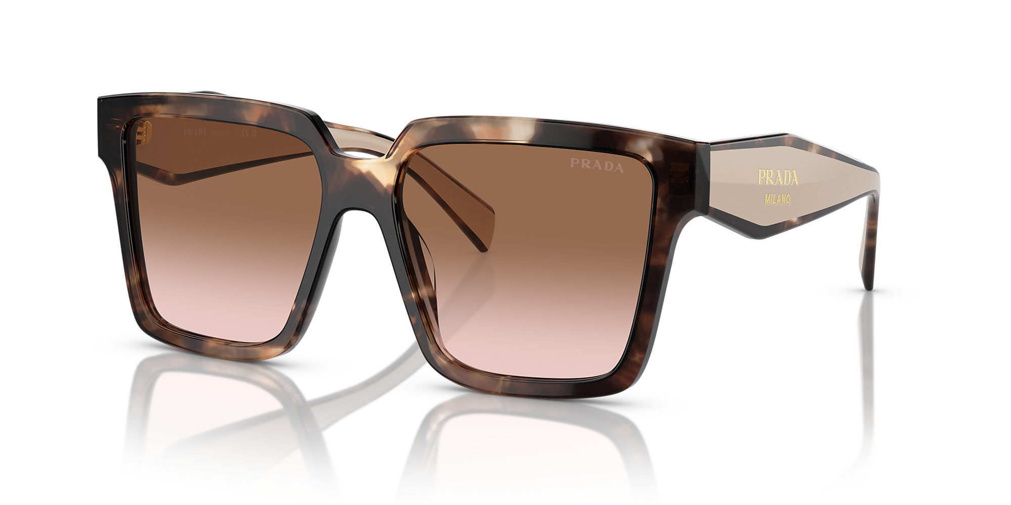 Prada PR 24ZS Caramel Tortoise / Brown Gradient / Gradient image 1