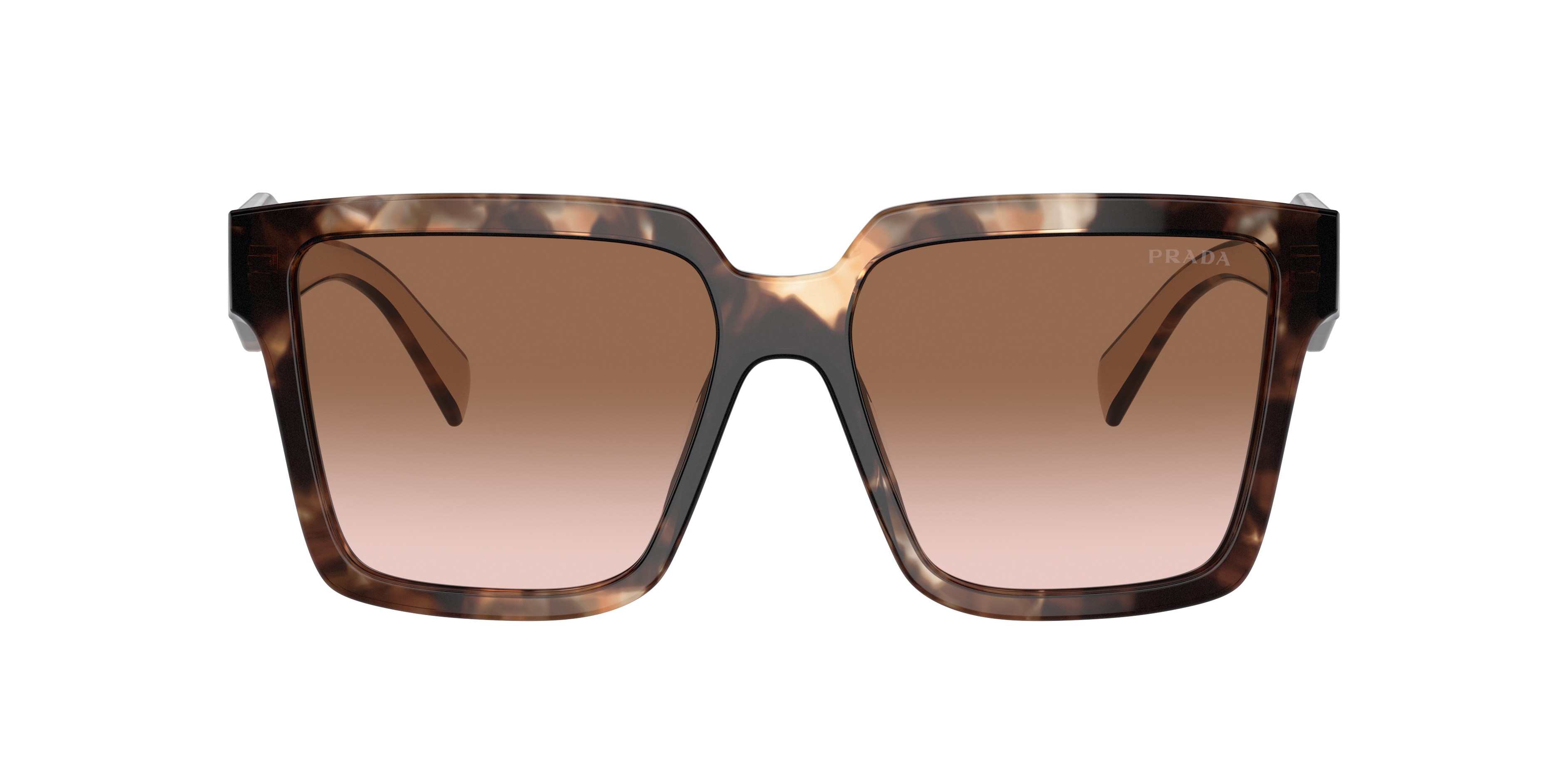 Prada Woman Sunglass Pr 24zsf In Brown Gradient