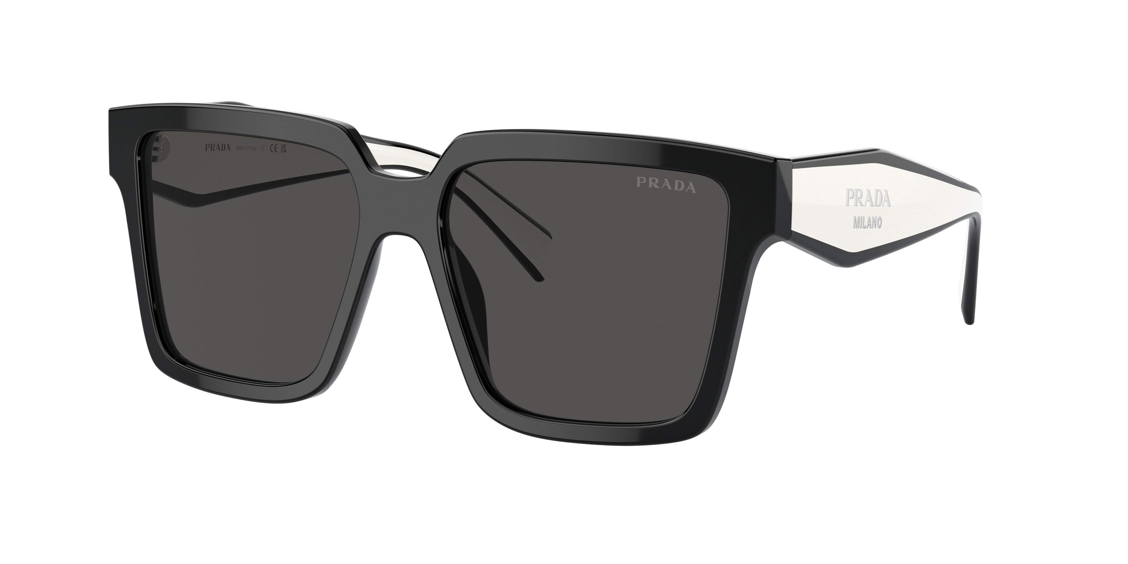 Prada Oversized Square Women's Sunglasses, Pr 24zs In Dark Grey
