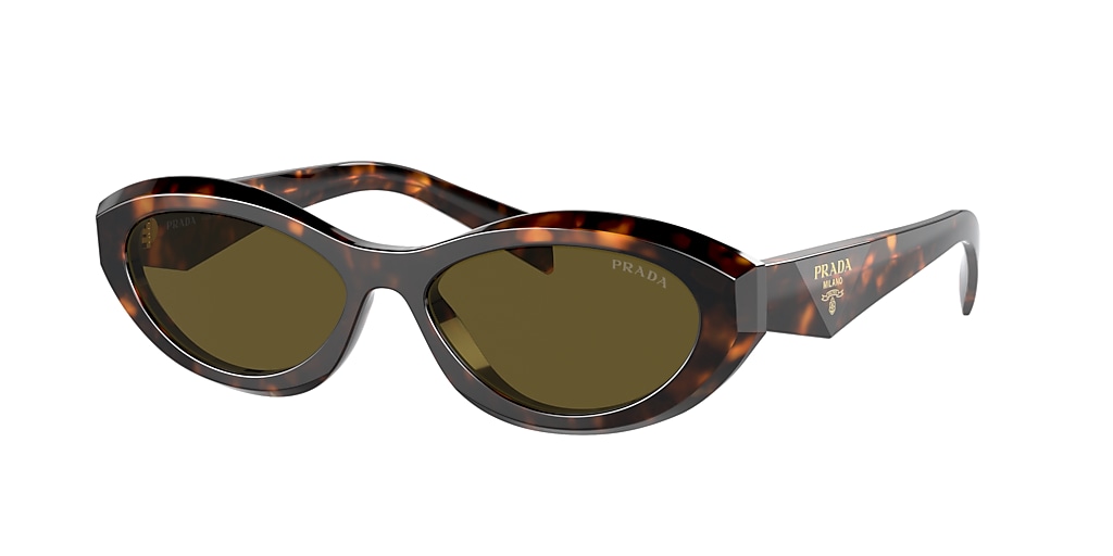 Prada PR 26ZS 55 Dark Brown & Sage/Honey Tortoise Sunglasses | Sunglass ...