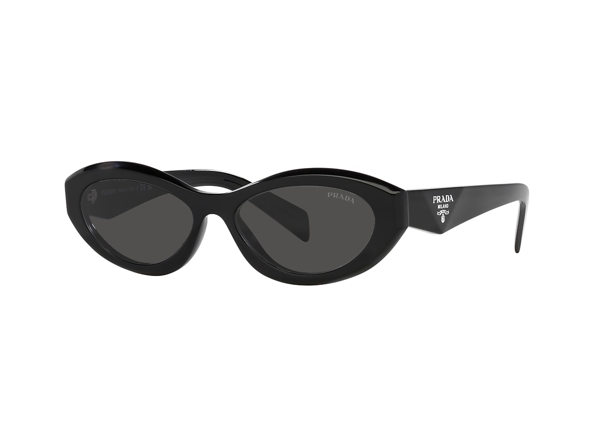 PRADA PR 26ZS Black - Woman Luxury Sunglasses, Dark Grey Lens