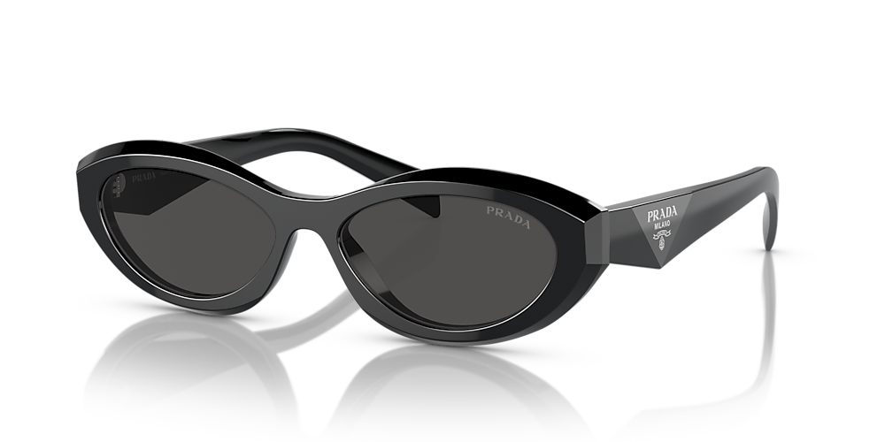 Prada PR 26ZSF 56 Dark Grey & Black Sunglasses