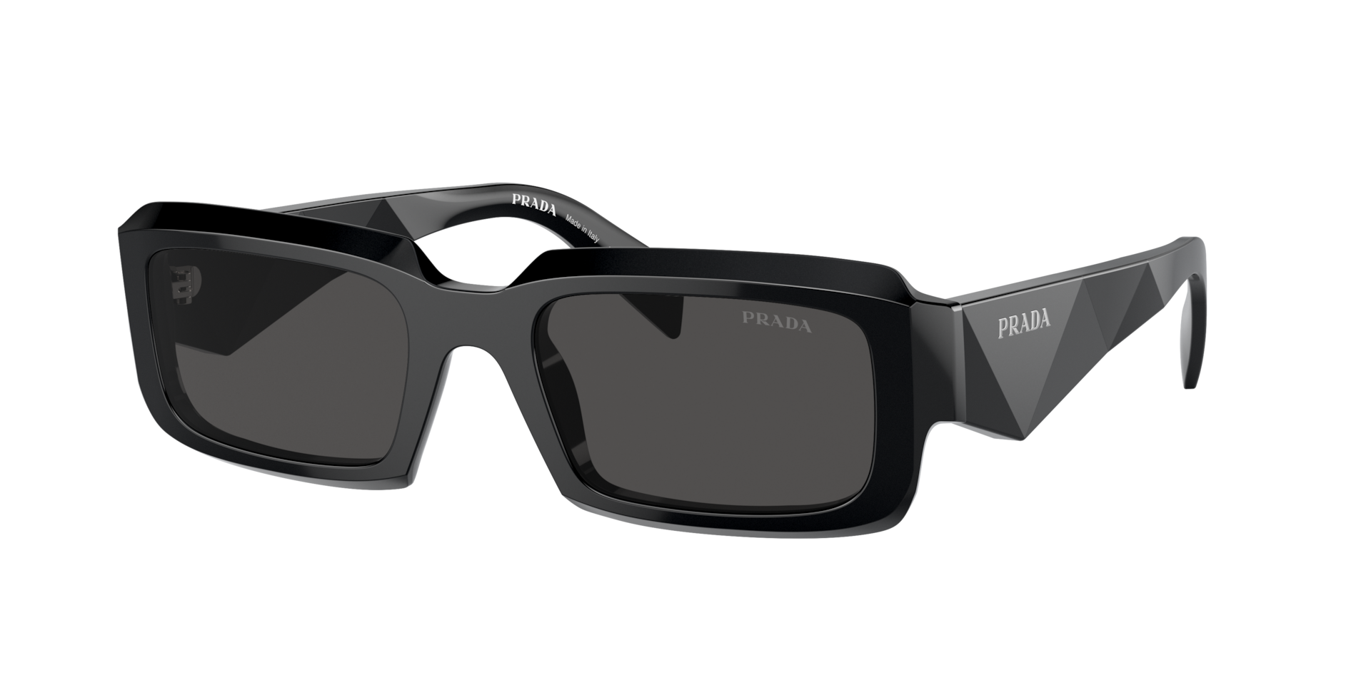 Prada Square-frame Tinted Sunglasses In Dark Grey
