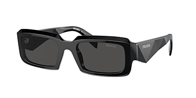 Prada PR 27ZSF 55 Dark Grey & Black Sunglasses | Sunglass Hut Australia