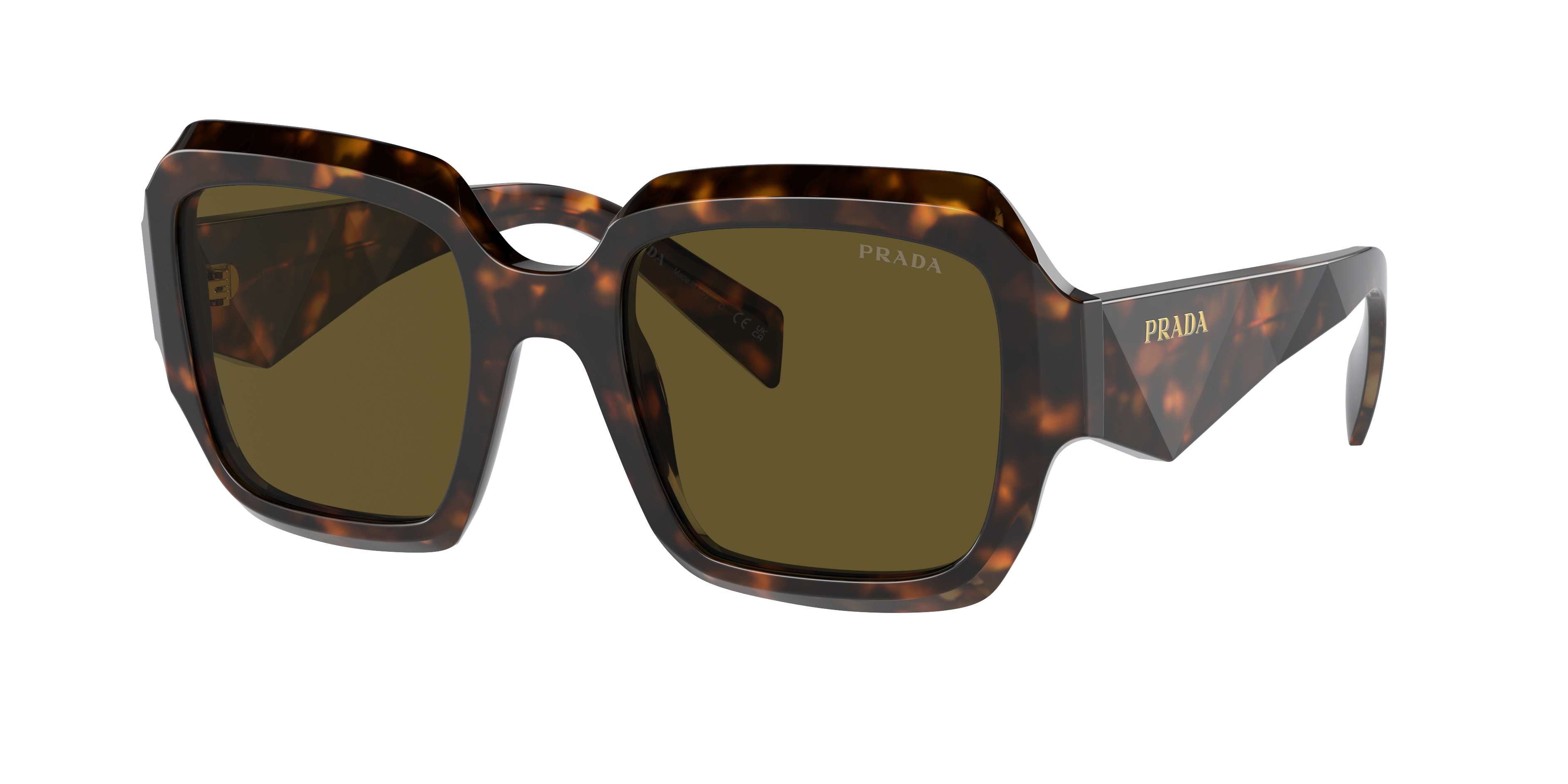 Prada Woman Sunglasses Pr 28zs In Dark Brown