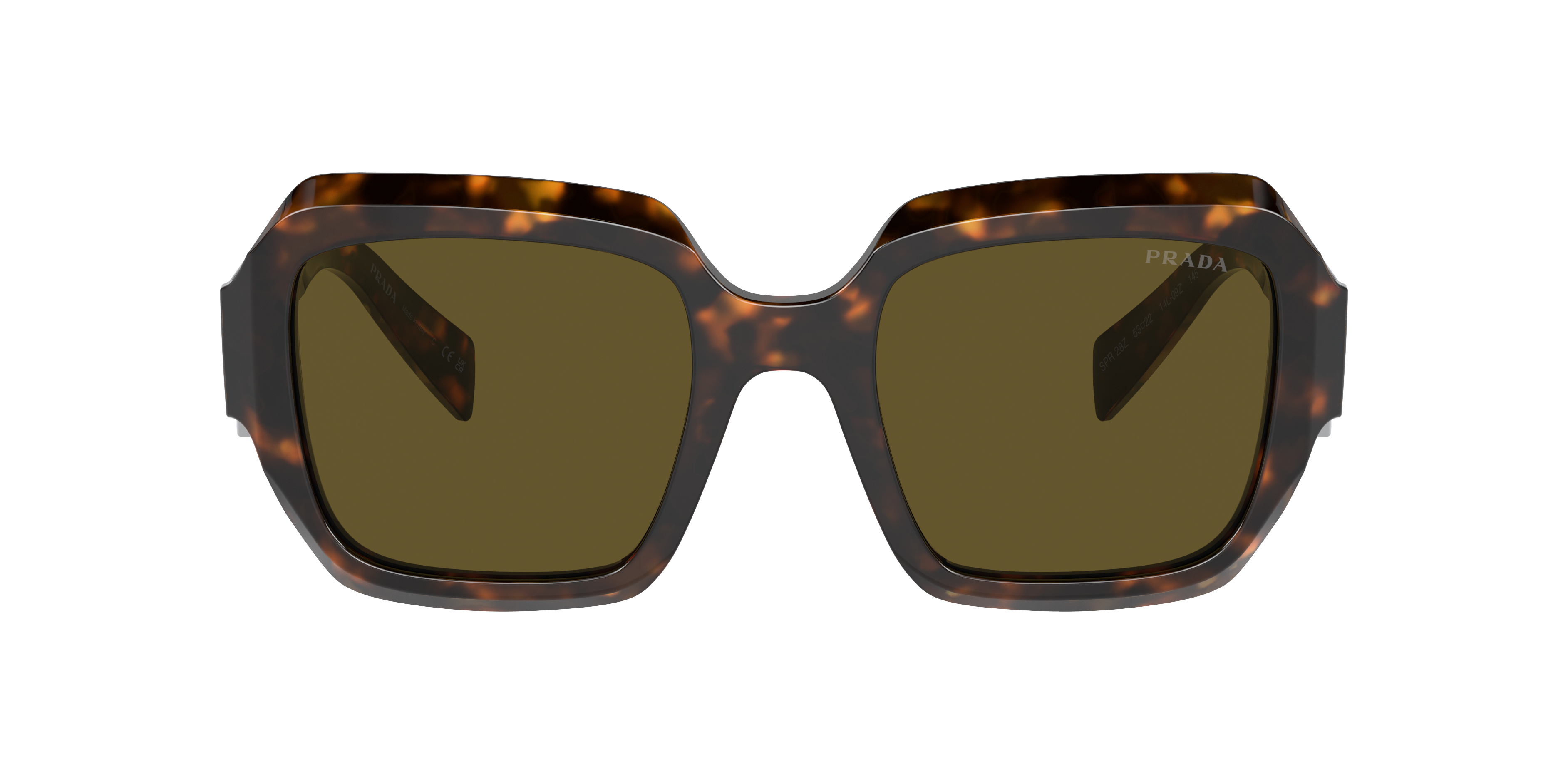 Shop Prada Woman Sunglasses Pr 28zs In Dark Brown