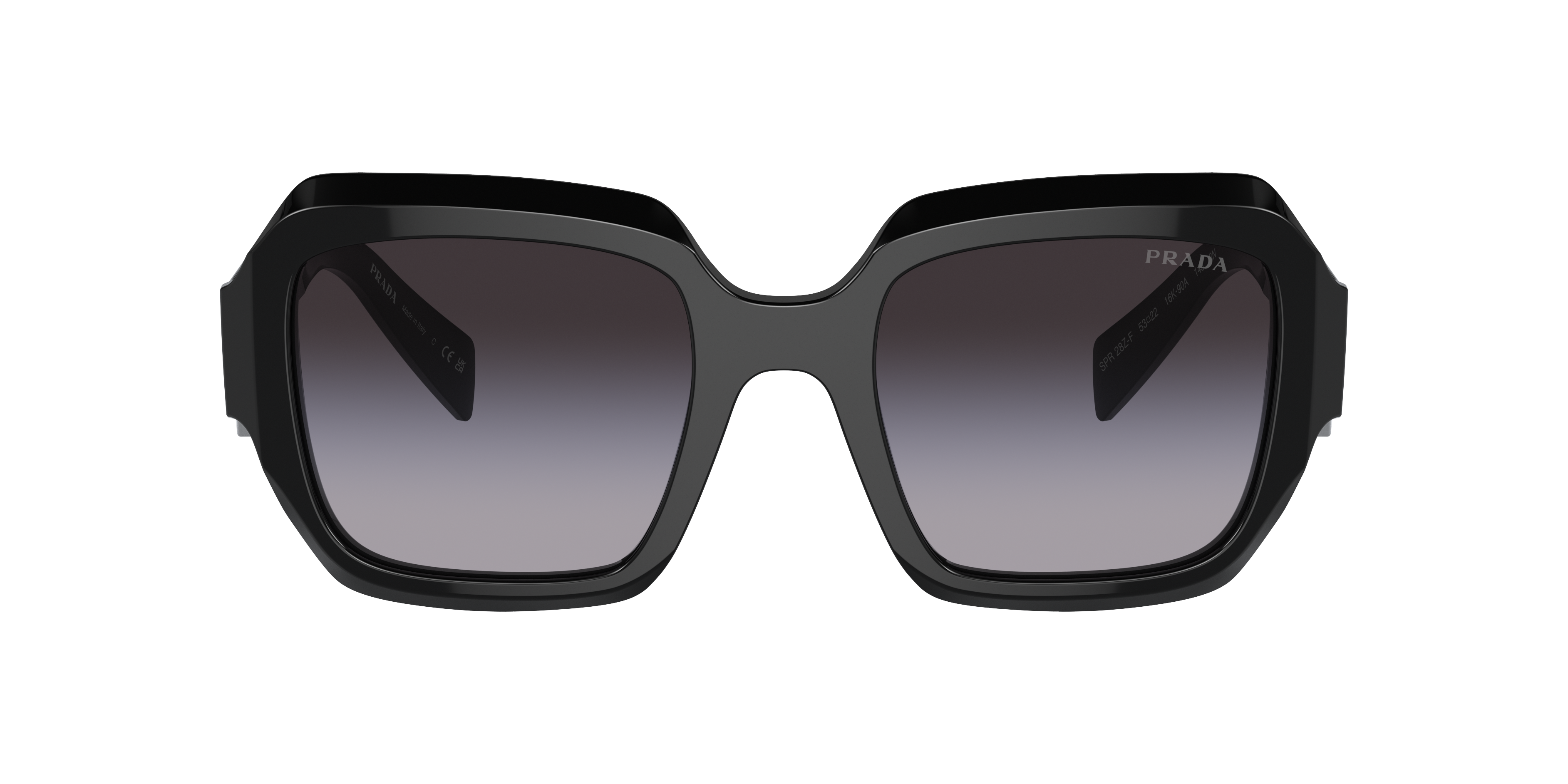 Shop Prada Woman Sunglasses Pr 28zsf In Grey Gradient