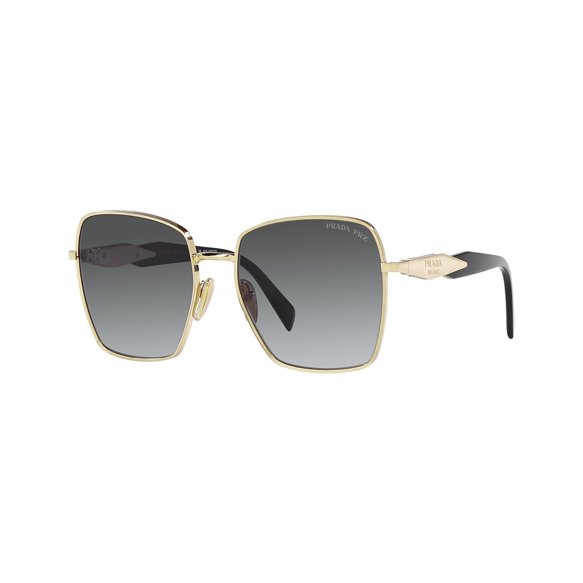 Prada gold frame discount sunglasses