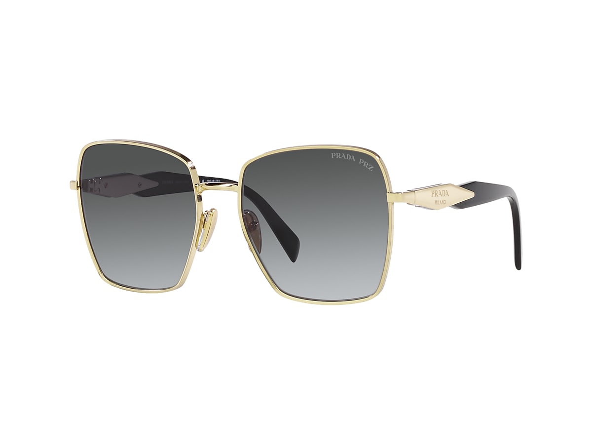 Prada gold clearance aviator sunglasses