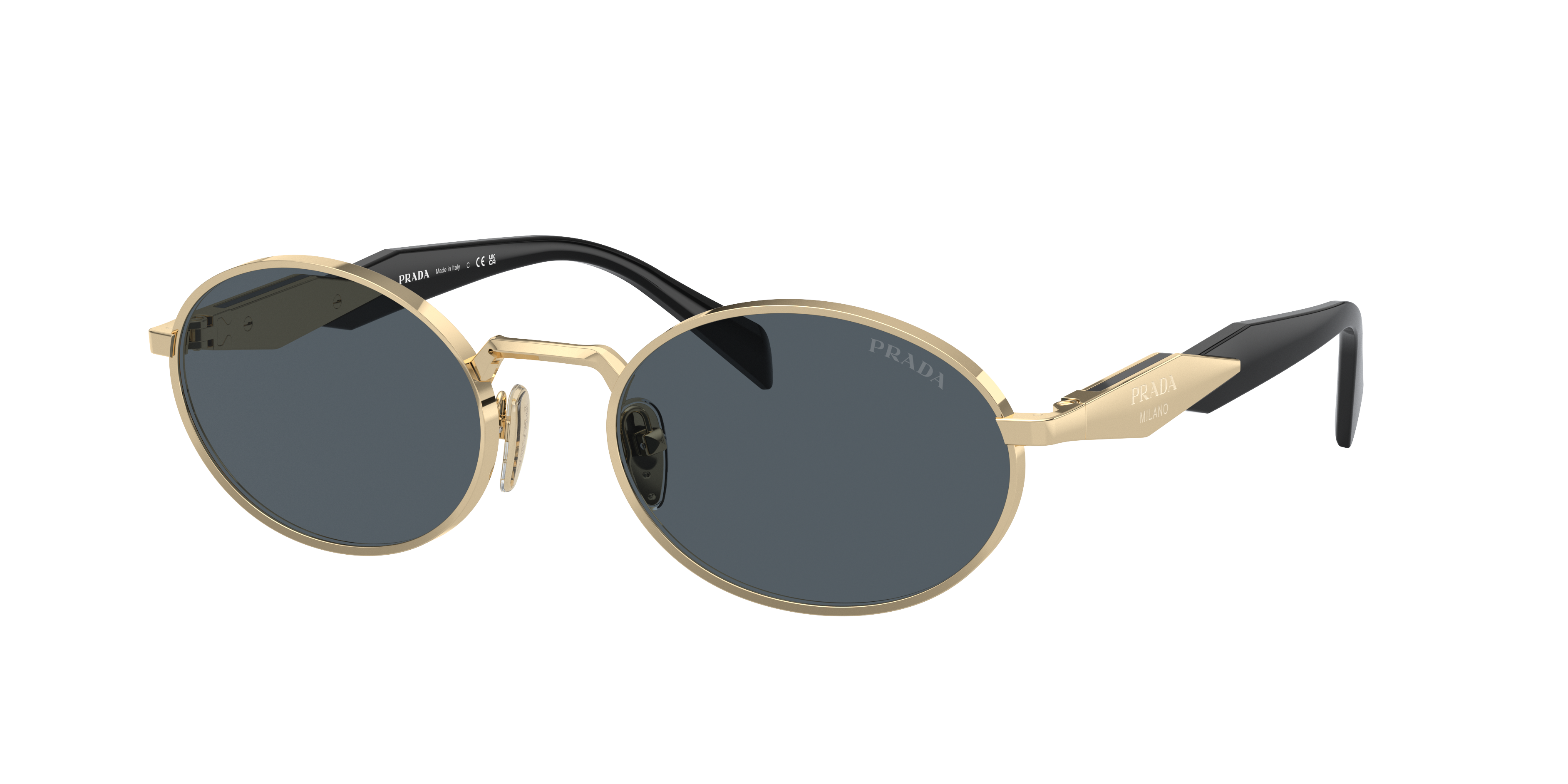 Prada Metal Pr65zs Sunglasses In Dark Grey