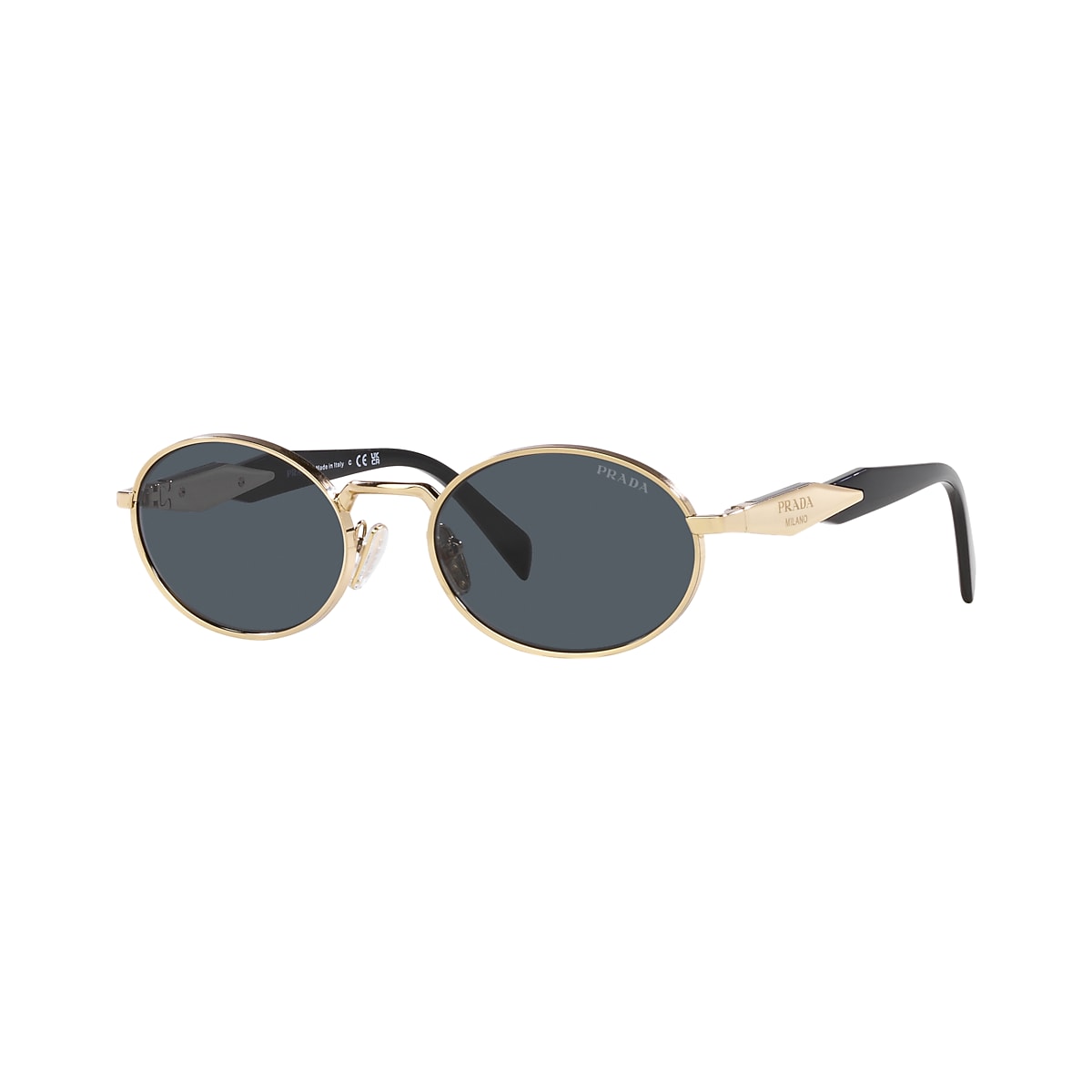 Prada PR 65ZS L (55 - 20) with Green lenses and Gold frame