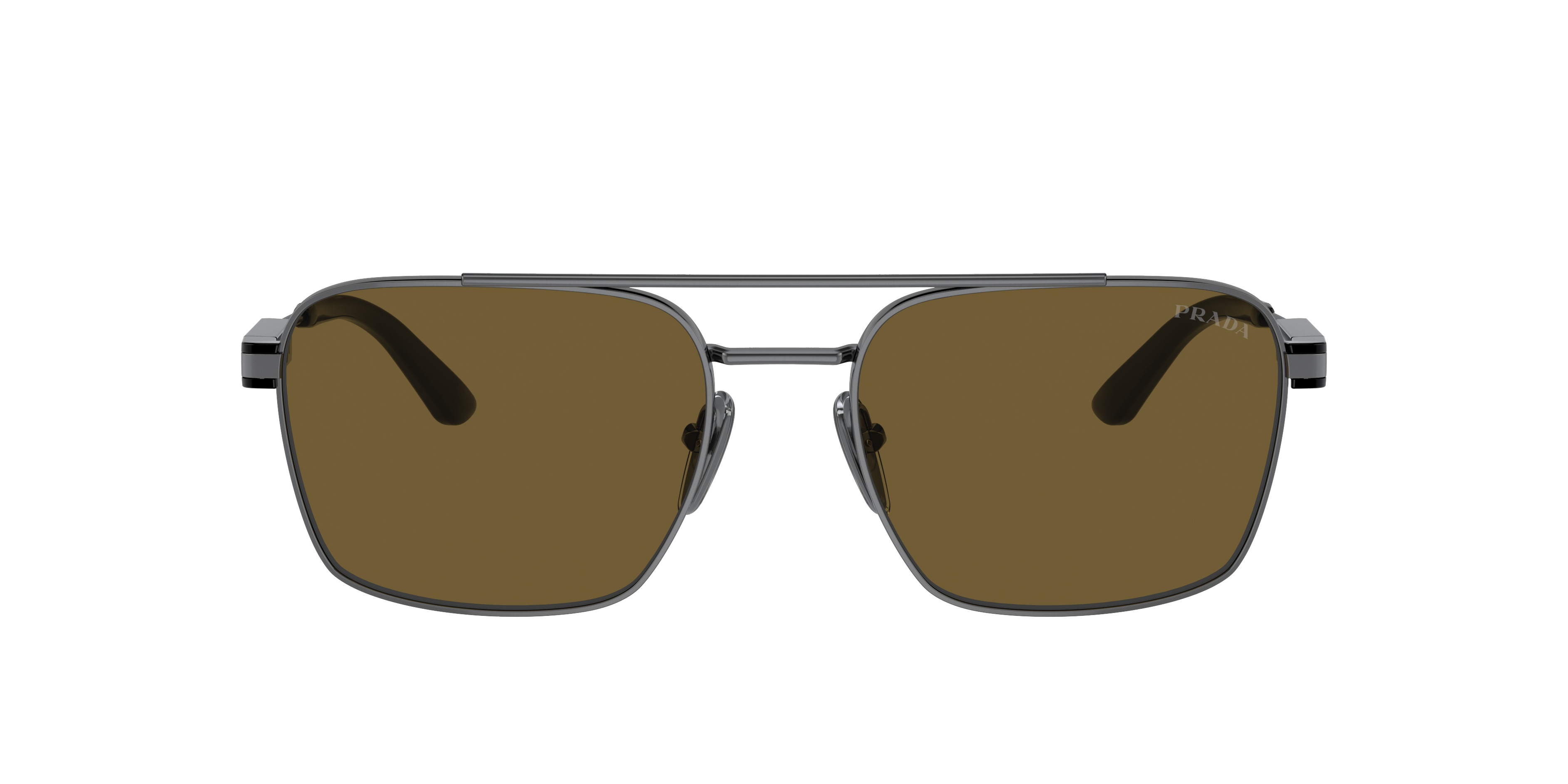 Prada Unisex Sunglasses Pr 67zs In Dark Brown