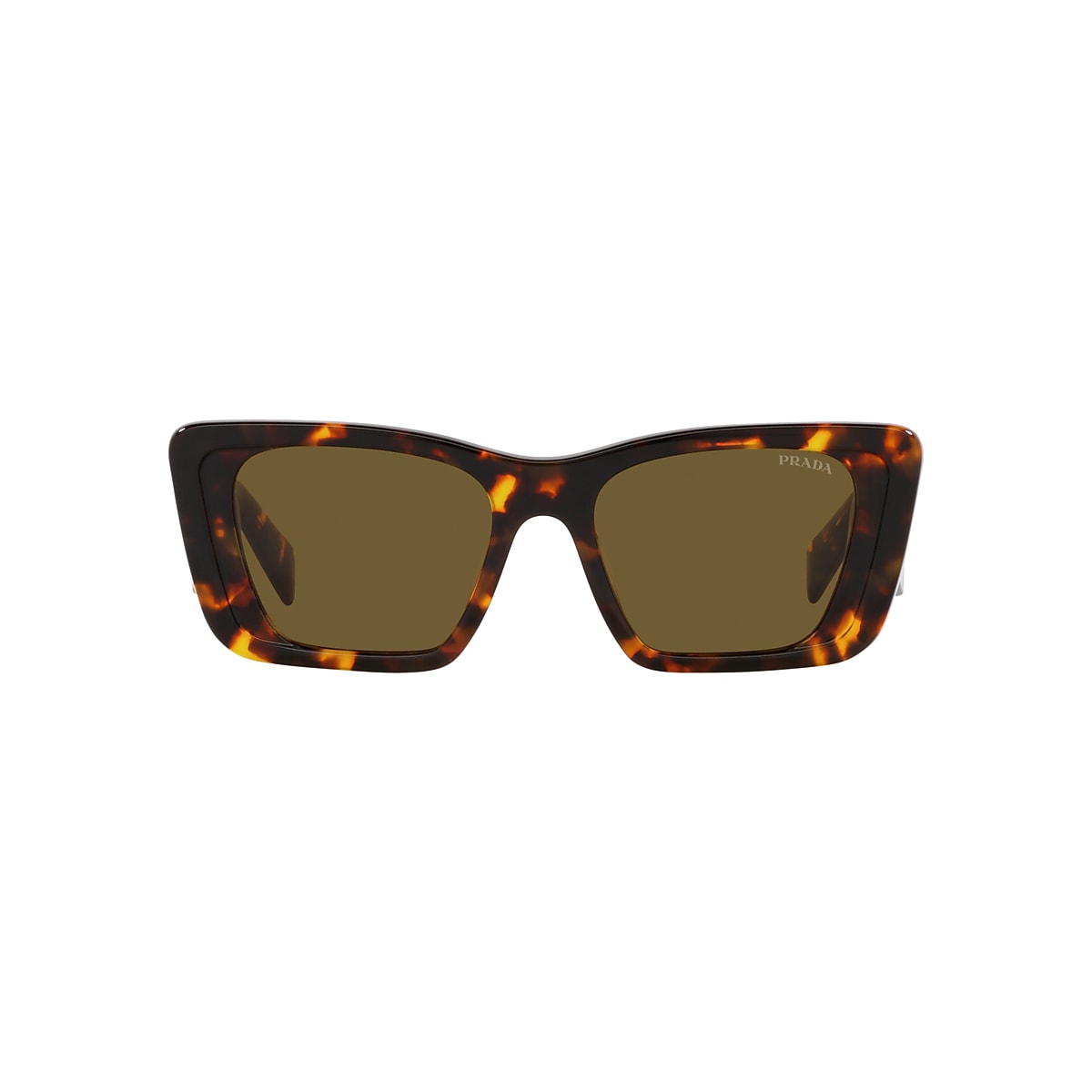Prada PR 08YS 51 Dark Brown & Honey Tortoise Sunglasses | Sunglass 