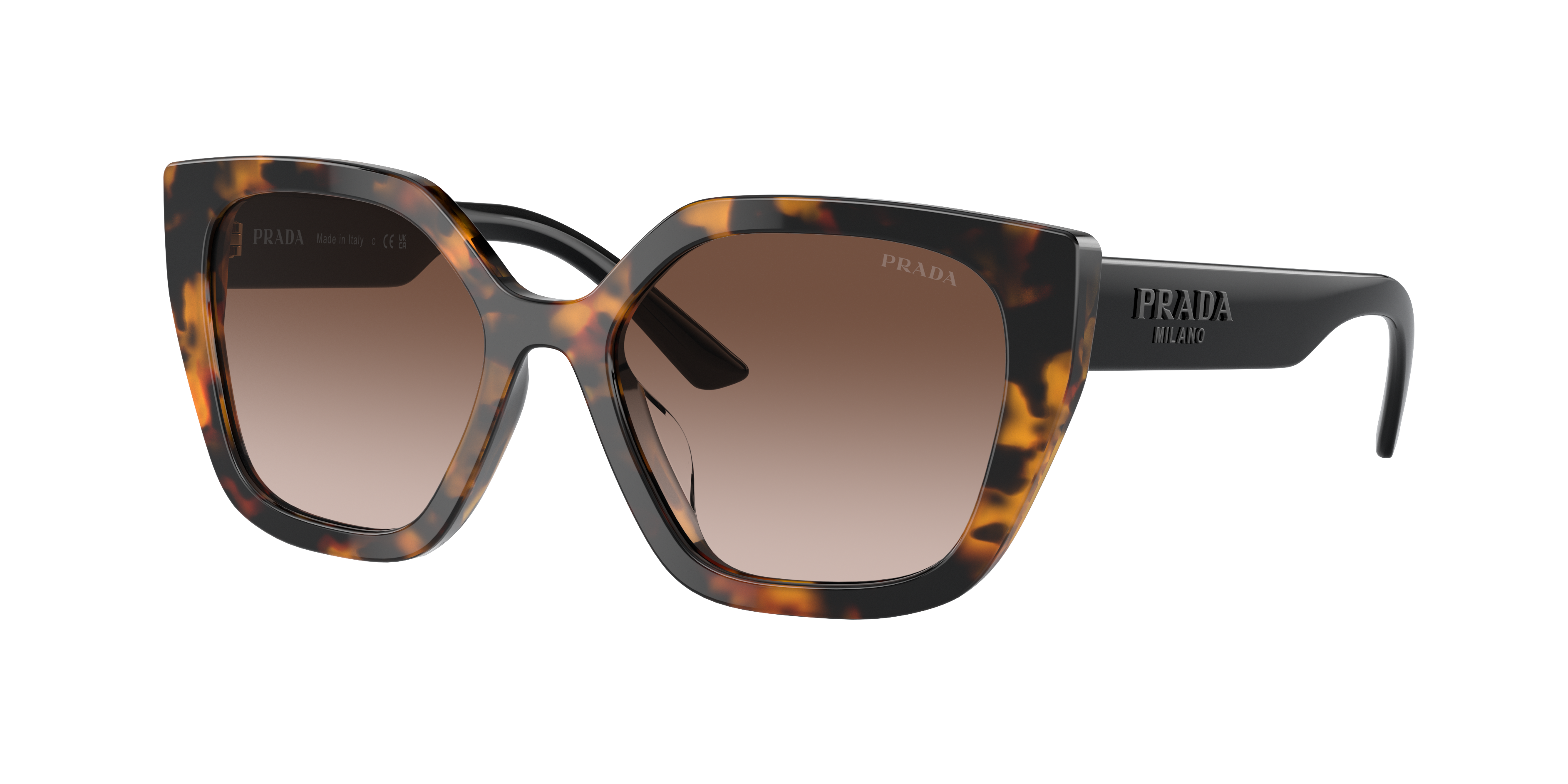 Prada PR 24ZS Tortoise Sunglasses In Brown