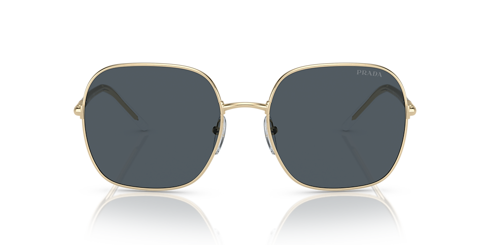 Prada PR 67XS 58 Dark Grey & Pale Gold Sunglasses | Sunglass Hut USA