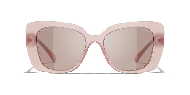 Chanel Rectangle Sunglasses CH5504 53 Gray & Black Polarised Sunglasses