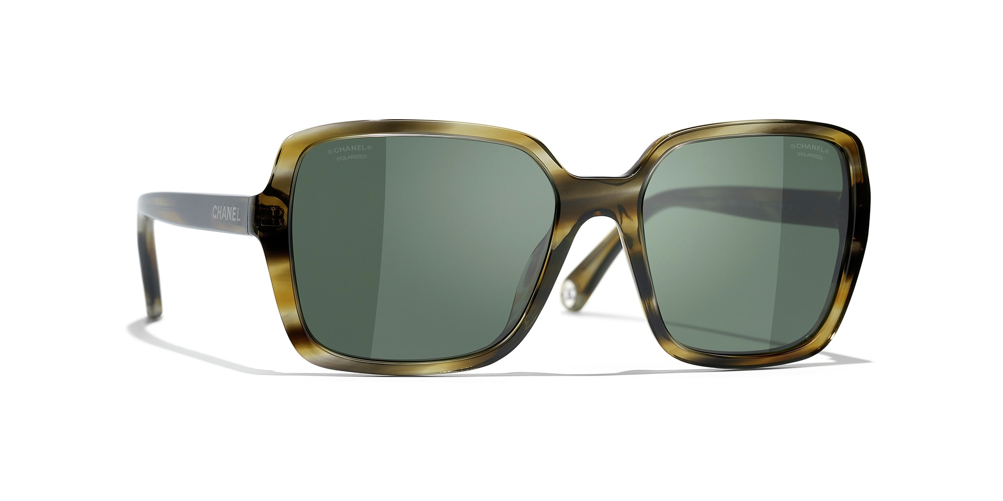 CHANEL Square Sunglasses CH4235H Gold at John Lewis  Partners