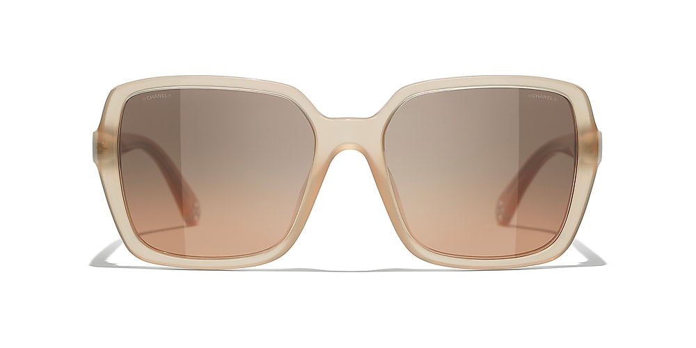 Chanel Square Sunglasses CH5505 54 Light Brown & Dark Beige