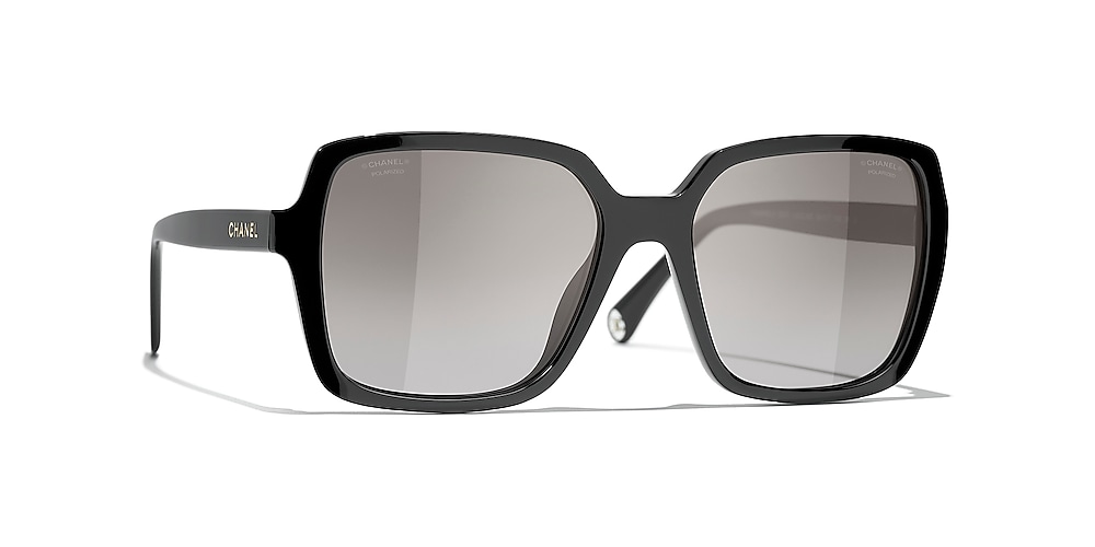 Chanel Square Sunglasses CH5505 54 Gray & Black Polarised Sunglasses