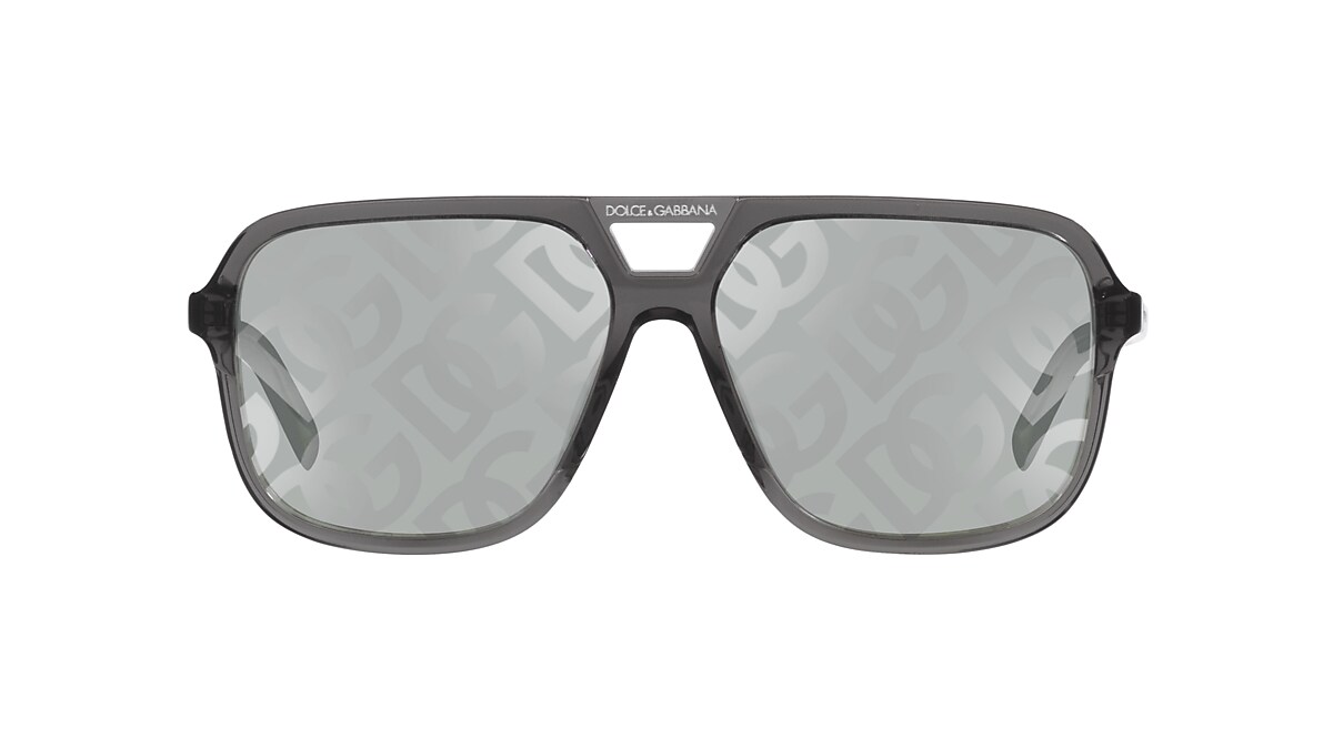Dolce&Gabbana DG4354 61 Light Grey & Grey Sunglasses | Sunglass 