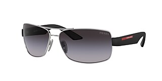 Prada Linea Rossa PS 50ZS 65 Gradient Grey Silver Sunglasses