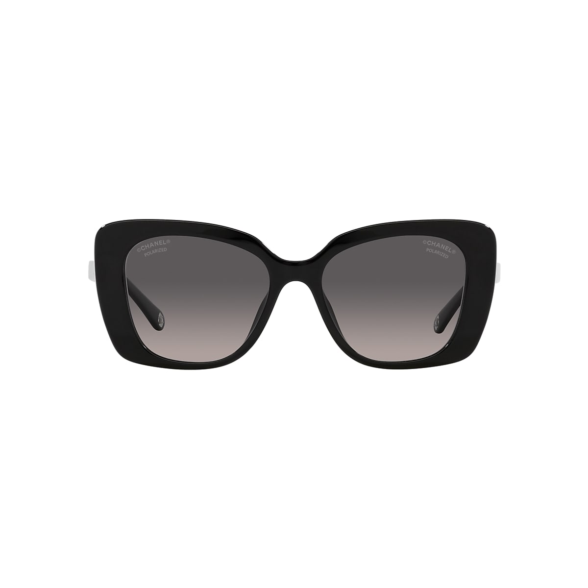 Chanel Rectangle Sunglasses CH5504A 53 Gray & Black Polarised Sunglasses