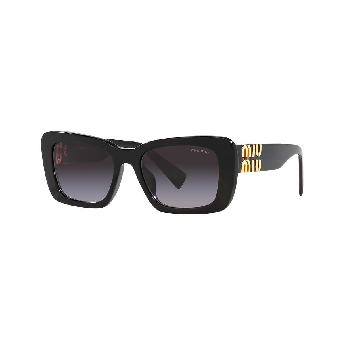 Miu Miu MU 07YS 53 Verlaufstönung Grau & Schwarz Sunglasses 