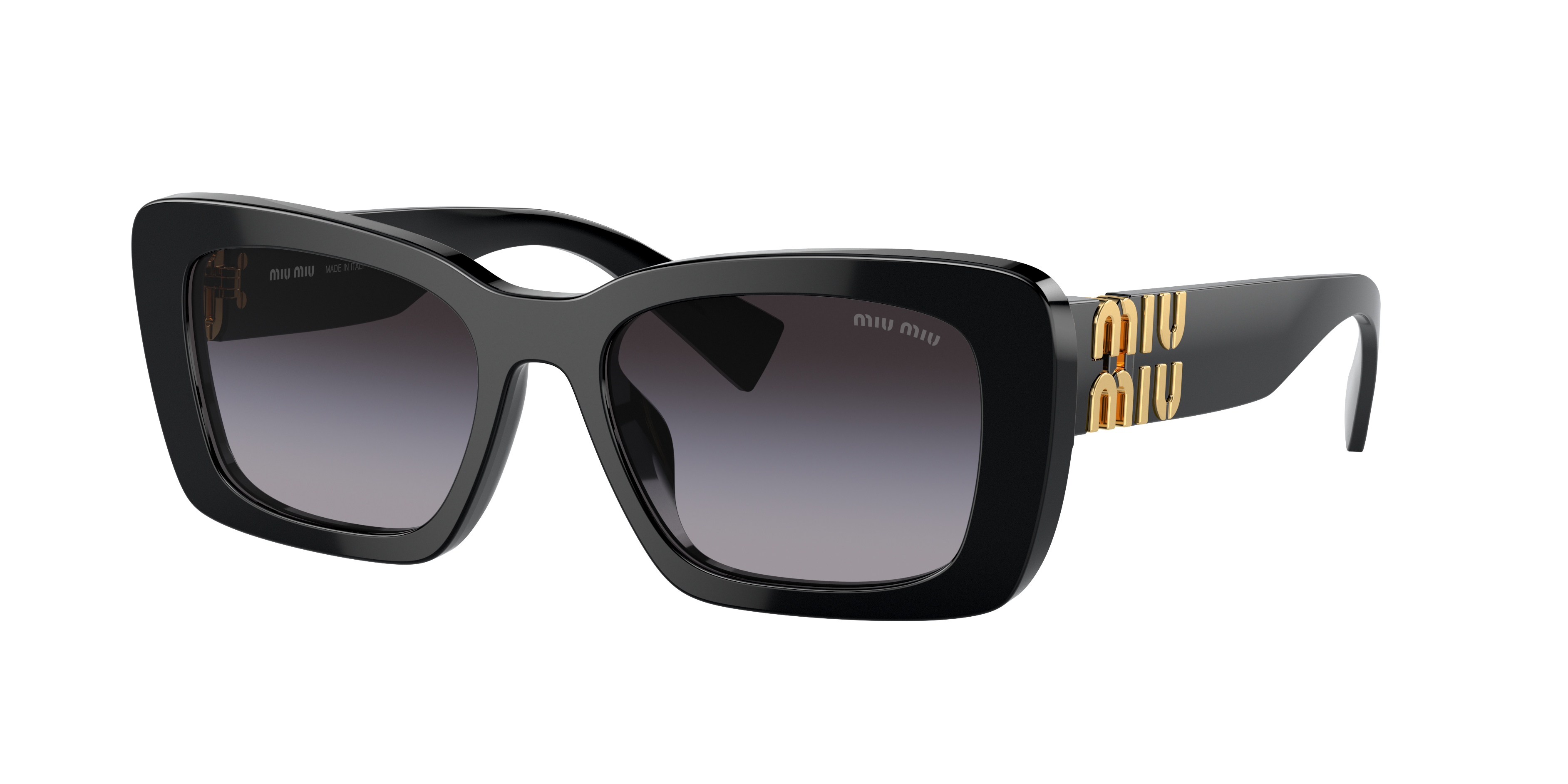 Miu Miu Woman Sunglasses Mu 07ys In Gradient Grey