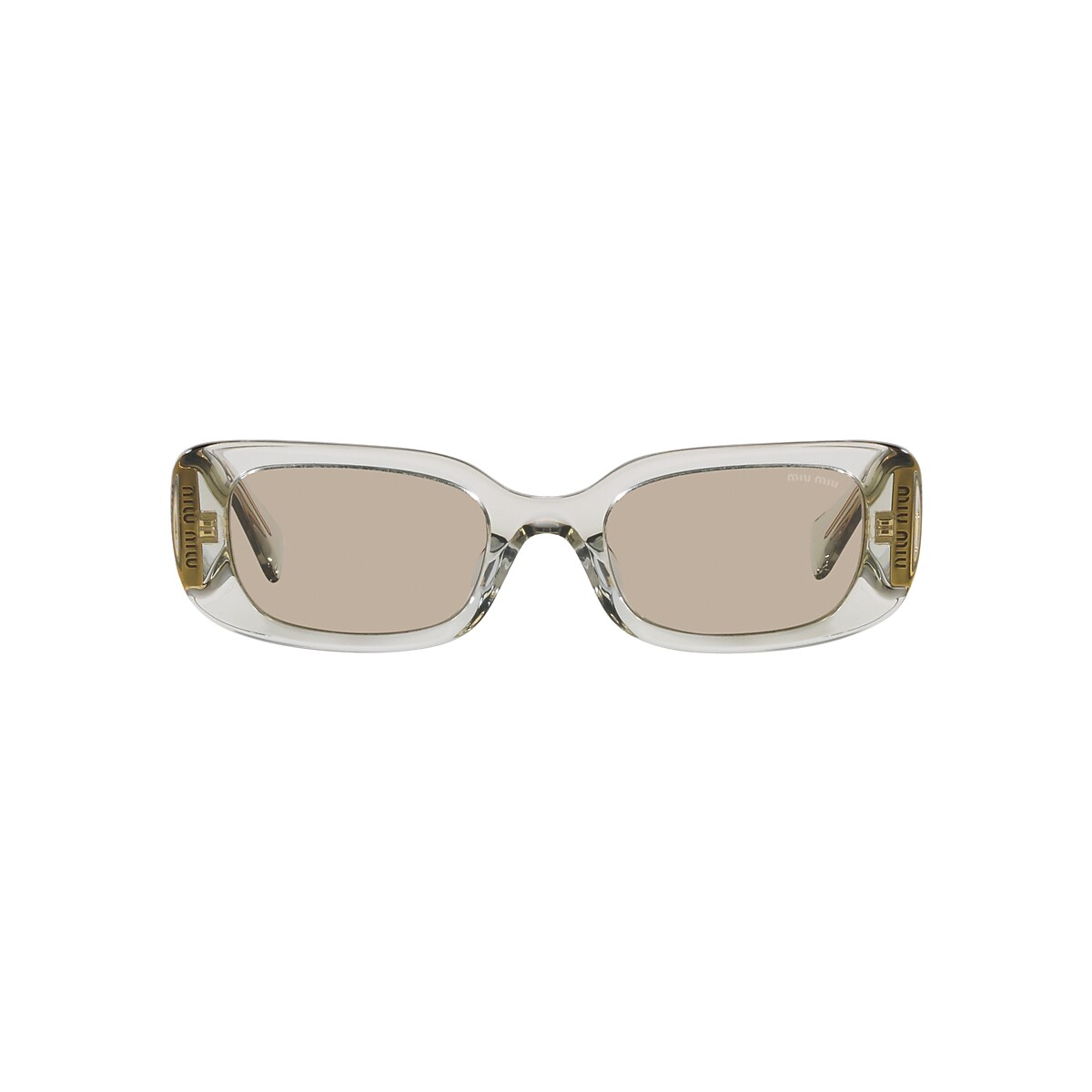 Miu Miu MU 08YS 51 Light Brown & Juta Sunglasses | Sunglass Hut USA