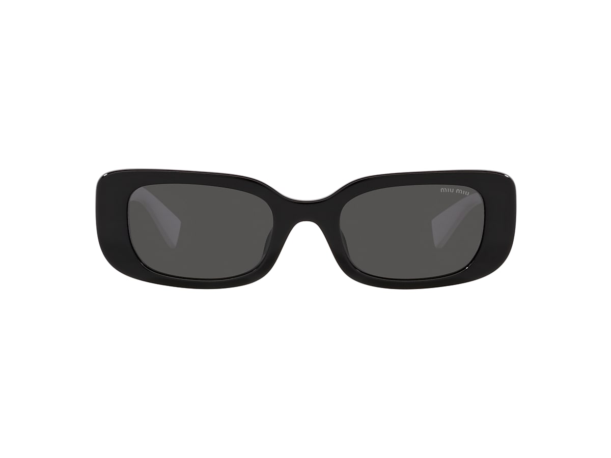 Miu Miu MU 08YS 51 Dark Grey & Black Sunglasses | Sunglass Hut 