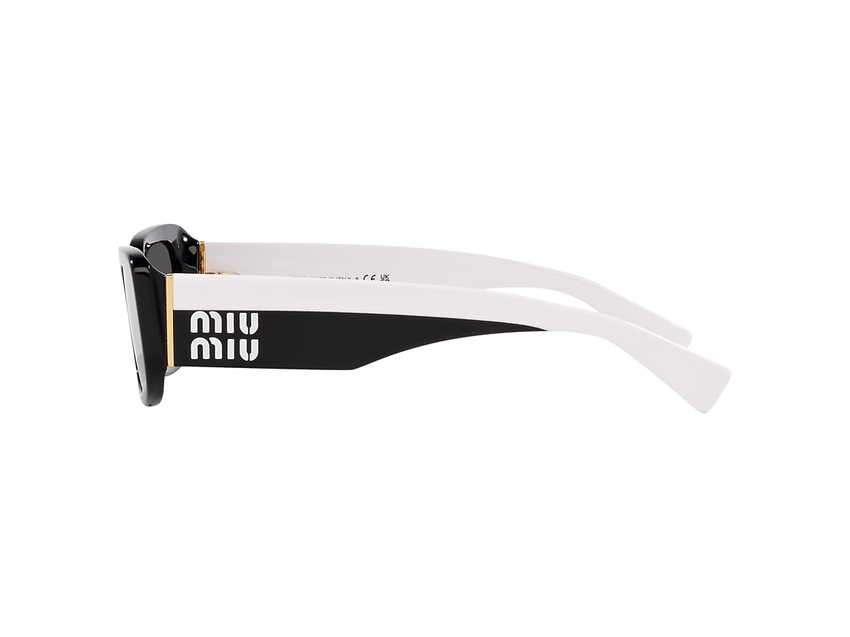 Miu Miu MU 08YS 51 Dark Grey & Black Sunglasses | Sunglass Hut  