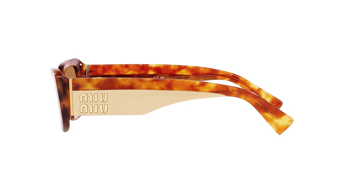 Miu Miu MU 08YS 51 Braun & Hellhavana Sunglasses | Sunglass Hut 