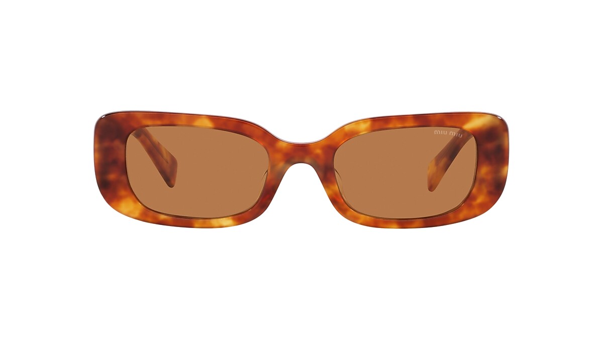 Miu Miu MU 08YS 51 Braun & Hellhavana Sunglasses | Sunglass Hut 