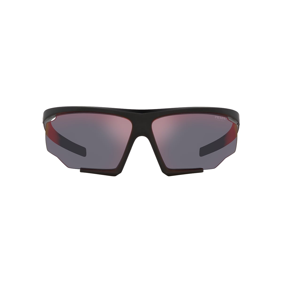 プラダ サングラス Prada Triangle Logo Rectangle Acetate & Metal Sunglasses