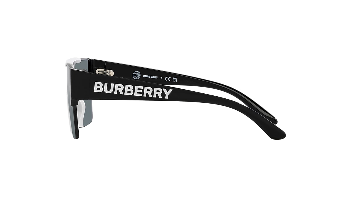 Burberry JB4387 Kids Grey Mirror Black & White Sunglasses  
