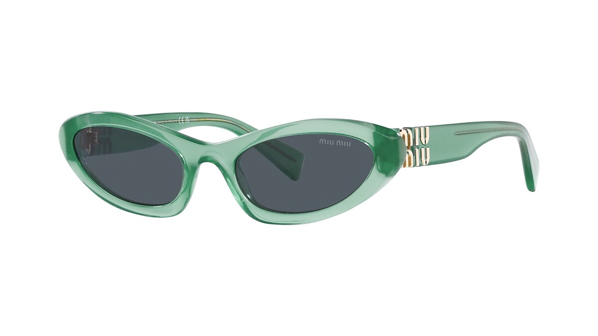 Miu Miu MU 09YS 54 Dark Grey & Anise Opal Sunglasses | Sunglass 