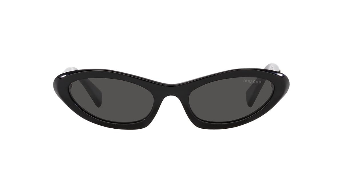 Miu Miu MU 09YS 54 Dunkelgrau & Schwarz Sunglasses | Sunglass Hut 