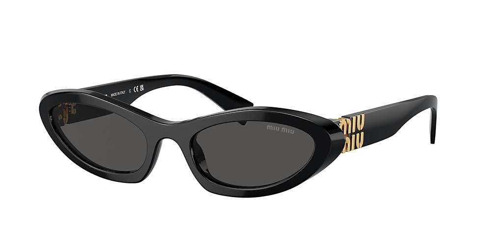 Miu Miu MU 09YS 54 Dark Grey & Black Sunglasses | Sunglass Hut Australia