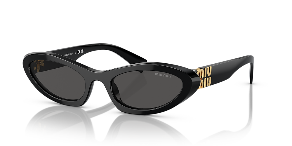 Forhøre Bestået modvirke Miu Miu MU 09YS 54 Dark Grey & Black Sunglasses | Sunglass Hut USA