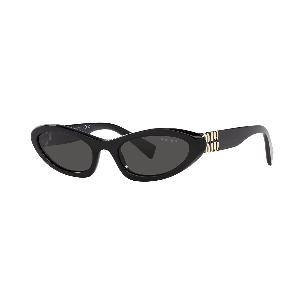 Miu Miu MU 09YS 54 Dunkelgrau & Schwarz Sunglasses | Sunglass Hut 
