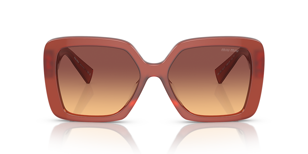 Miu Miu MU 10YS 56 Orange Gradient Violet & Cognac Opal Sunglasses |  Sunglass Hut USA