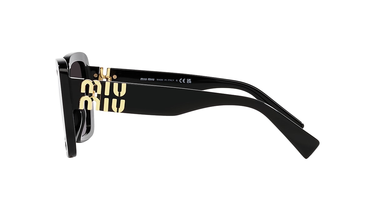 Miu Miu MU 10YS 56 Grau Verlaufstönung & Schwarz Sunglasses 