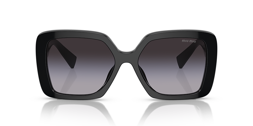 Miu Miu MU 10YS 56 Grey Gradient & Black Sunglasses | Sunglass Hut USA