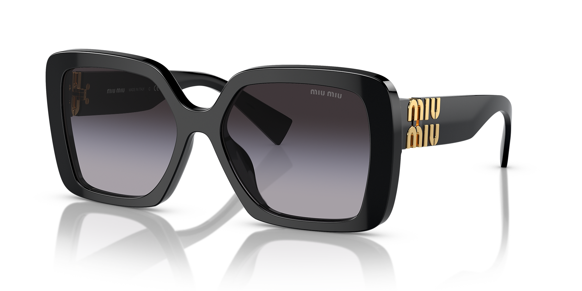 Miu Miu MU 10YS 56 Grey Gradient & Black Sunglasses Sunglass Hut Canada