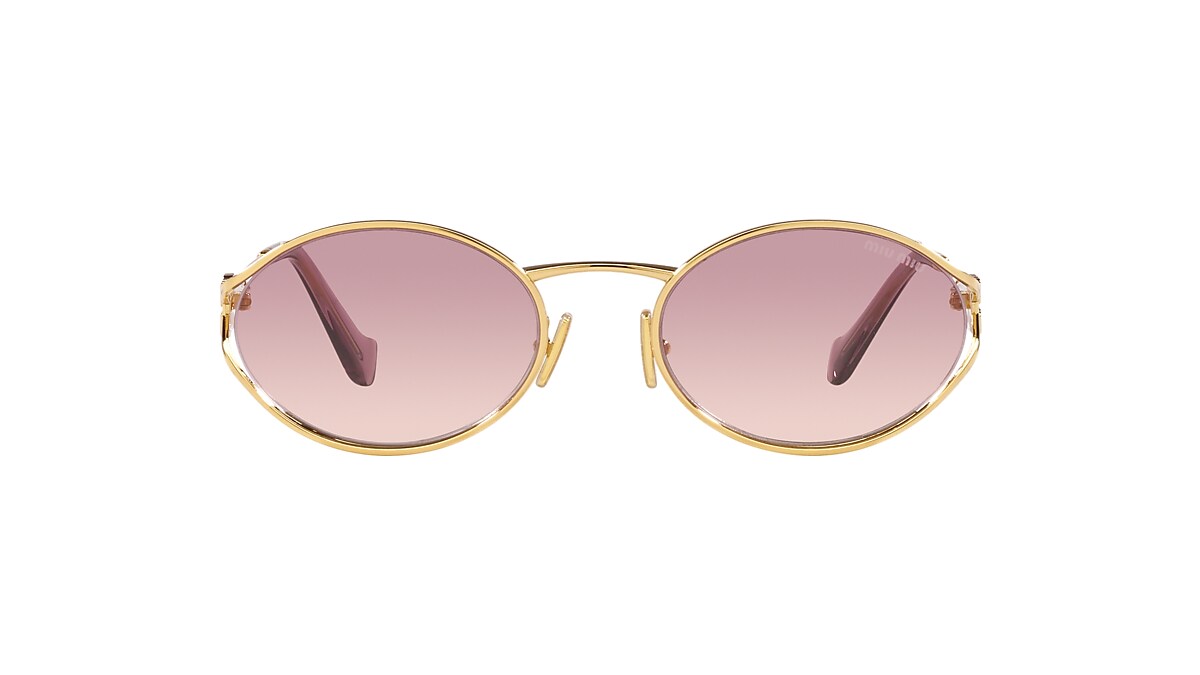 Miu Miu MU 52YS L (54 - 21) with Brown lenses and Gold frame Miu Miu MU 52YS L (54 - 21) with Brown lenses and Gold frame