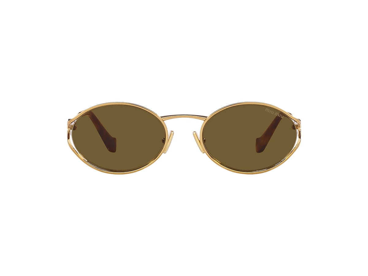 Miu Miu MU 52YS L (54 - 21) with Brown lenses and Gold frame