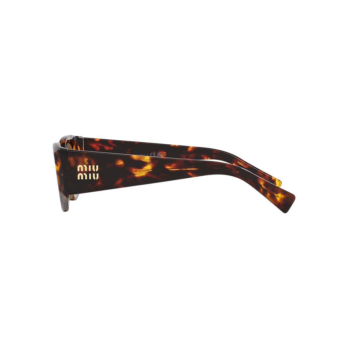Miu Miu MU 06YS 54 Dark Brown & Havana Honey Sunglasses | Sunglass 