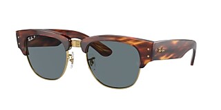 Ray-Ban RB0316S Mega Clubmaster 53 Dark Blue & Striped 